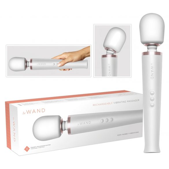 le Wand - luxe, oplaadbare massagestaaf (wit)