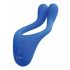 BeauMents Doppio - oplaadbare drievoudige partner vibrator (blauw)