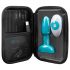 b-Vibe Rimming - roterende anale vibrator met kralen (turkoois)