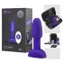 b-Vibe Rimming - draaiende parel anal vibrator (paars)