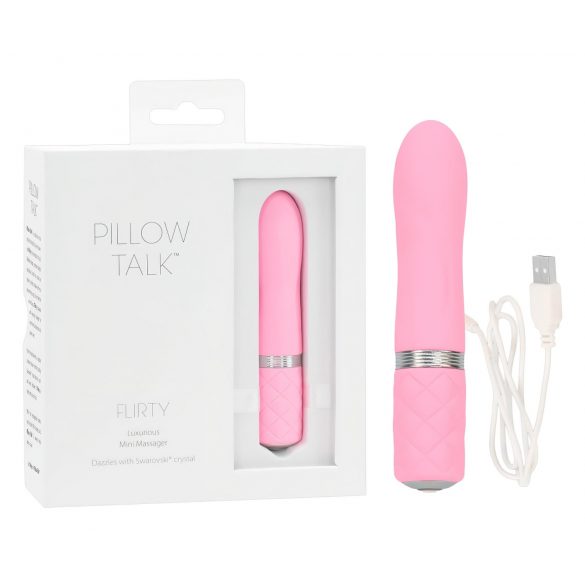 Pillow Talk Flirty - oplaadbare staafvibrator (roze)