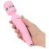 Pillow Talk Cheeky Wand - oplaadbare roze vibrator