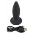 Zwarte Fluweel S - oplaadbare beginner anaal vibrator - klein (zwart)