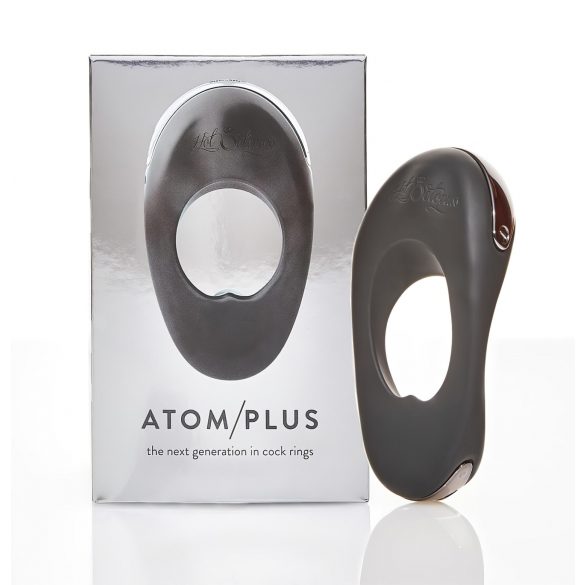 Atom Plus - Dubbelmotorige Trillende Penisring (Zwart)