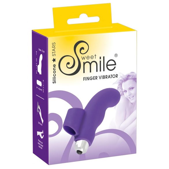 SMILE Finger - golvend siliconen vinger vibrator (paars)