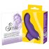 SMILE Finger - golvend siliconen vinger vibrator (paars)