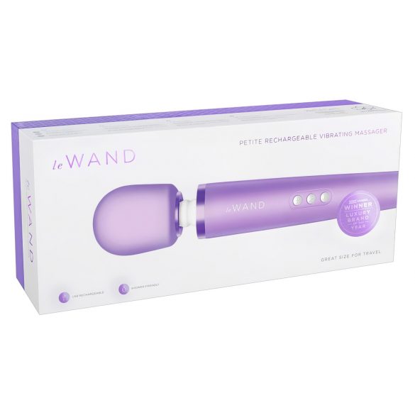 Le Wand Petite - exclusieve oplaadbare massagetrilstaaf (paars)