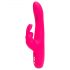 Happyrabbit Curve Slim - waterdichte roze vibrator met clitstimulator