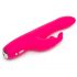 Happyrabbit Curve Slim - waterdichte roze vibrator met clitstimulator