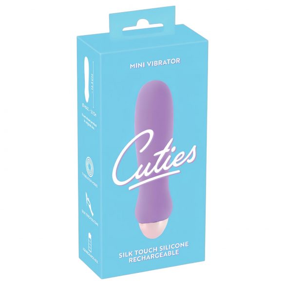 Cuties Mini Paars - oplaadbare siliconen vibrator (paars)