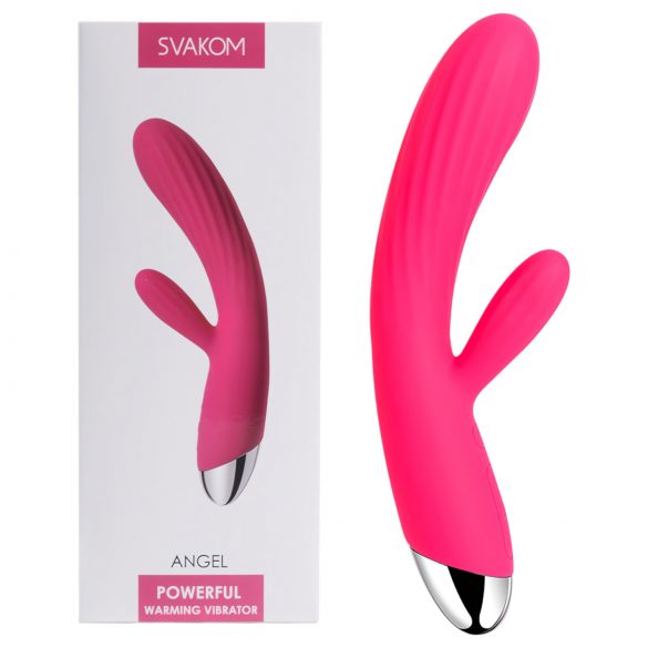 Svakom Angel - Waterdichte, verwarmende vibrator met clit-arm (rood)