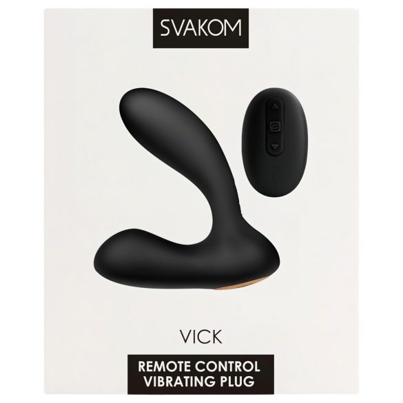 Svakom Vick - Waterdichte prostaat- en G-spot vibrator (zwart)