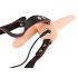 You2Toys - Oplaadbare dubbele strap-on vibrator (huidkleur)