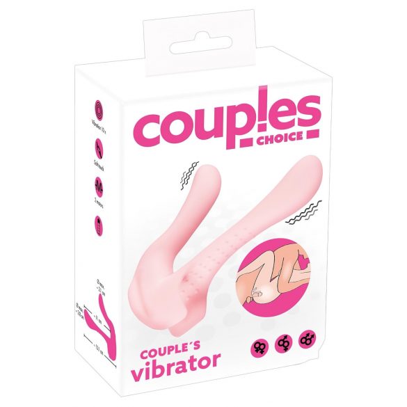 Couples Choice - duo vibrator voor koppels (lichtroze)