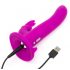 Happyrabbit Strap-On - Paars konijnenplezier vibratie!