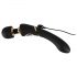 Cleopatra Wand - oplaadbare, waterdichte zwarte massager vibrator