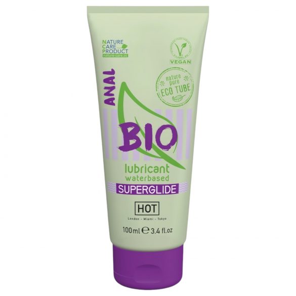 HOT BIO Superglide Anale Glijmiddel - Vegan en op waterbasis (100ml)