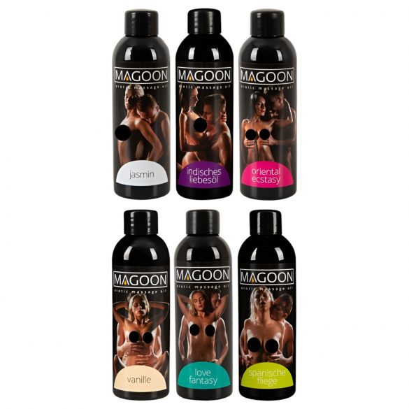 Magoon massageolie set (6 stuks x 100ml)