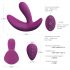 Cotoxo Saddle - Oplaadbare, afstandsbediende prosta vibrator (violet)