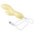 LP Jessica - slimme, waterdichte vibrator met clitorisstimulator (pastelgeel)