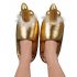 Gouden slippers - met penisontwerp