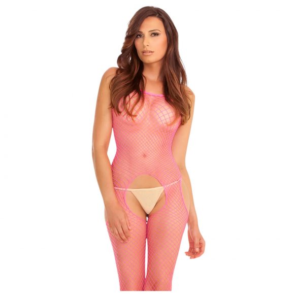 Rene Rofe - Net Catsuit (S-L) - Roze