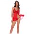 Mapalé - kanten babydoll en string (rood)