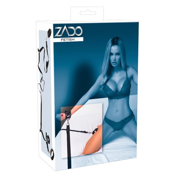 ZADO - Lederen Bondageset voor Bed (Zwart)