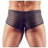 Transparante, gestreepte boxer (zwart) - M