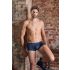 NEK - zwarte boxershort met netstof en blauwe veters