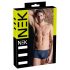 NEK - zwarte boxershort met netstof en blauwe veters - M