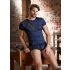 NEK - zwarte boxershort met netstof en blauwe veters - M