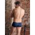 NEK - zwarte boxershort met netstof en blauwe veters - M