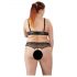 Cottelli Plus Size - Parel Bh-set (zwart)