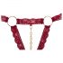 Cottelli - open beha set met metalen ringen (rood)