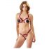 Cottelli - open beha set met metalen ringen (rood) - M/L