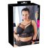 Cottelli Plus Size - Beugel-BH met kant (zwart)