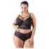 Cottelli Plus Size - Beugel-BH met kant (zwart)