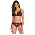 Obsessive Tulia - kanten lingerie set (zwart-roze) - L/XL