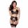 Abierta Fina - kanten lingerie set (zwart) - M