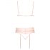 Kusbaar - kanten lingerie set (roze) - L/XL