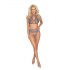 Kusbaar - kanten lingerie set (paars) - L/XL