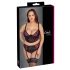 Cottelli Plus Size - Bh-set met jarretels (zwart-rood)