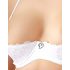 Cottelli - Veterset met kanten bustier (wit) - 85B/L