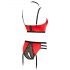 Abierta Fina - liftset met ringen en bandjes (rood-zwart) - 85C/L