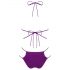 Obsessive Balitta - glanzende halterbikini (paars) - M