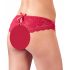 Cottelli - Opengewerkte Dames Slip met Strik (Rood)