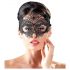 Cottelli - Geborduurd masker met kant-effect (zwart)