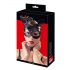 Bad Kitty - Zwarte kunstleren kattenmasker met strass (S-L)