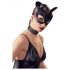 Bad Kitty - Zwarte kunstleren kattenmasker met strass (S-L)